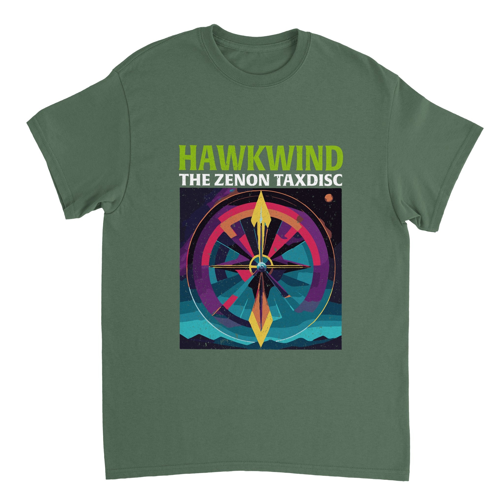 Zenon & Hawkwind "The Zenon TaxDisc" Album Cover Fan Art T-Shirt