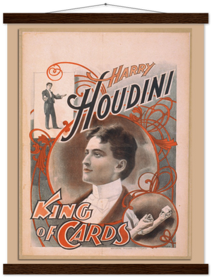 Houdini - King of Cards - Hanging Print